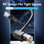 Vention Cable de Red Cat.6 UTP Acodado 90º 5m Negro